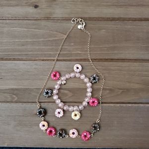 Crewcuts Girls' Donut Charm Necklace and Bracelet
